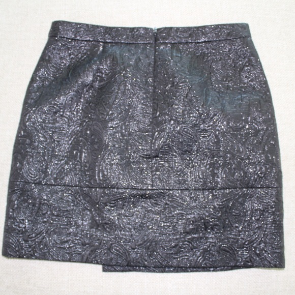 J crew black metallic skirt - Picture 4 of 7